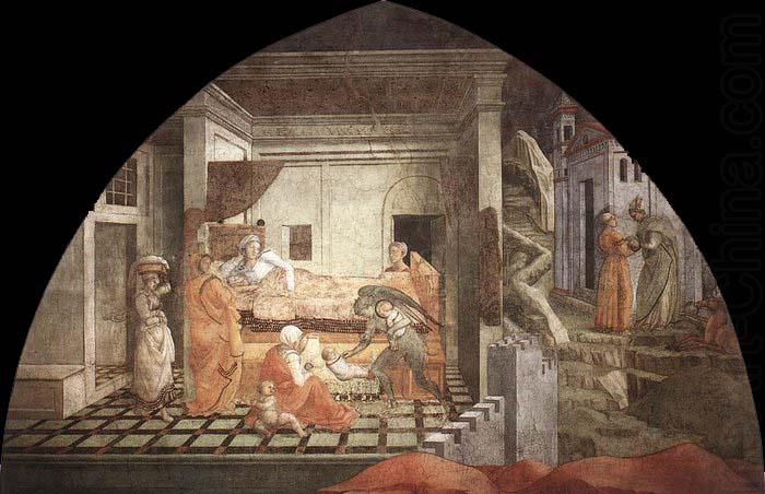 St Stephen is Born and Replaced by Another Child, Filippino Lippi